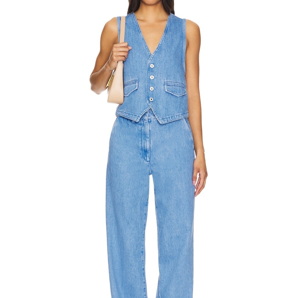 Favorite Daughter Light Blue Denim Pants